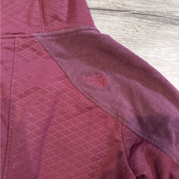 Women's Burgundy Hooded Jacket - Picture 6 of 6